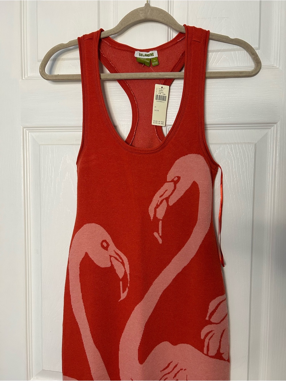Anthropologie Celandine Flamingo Knit Midi Dress - Picture 5 of 15